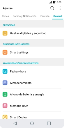 Pulsa Fecha y hora.