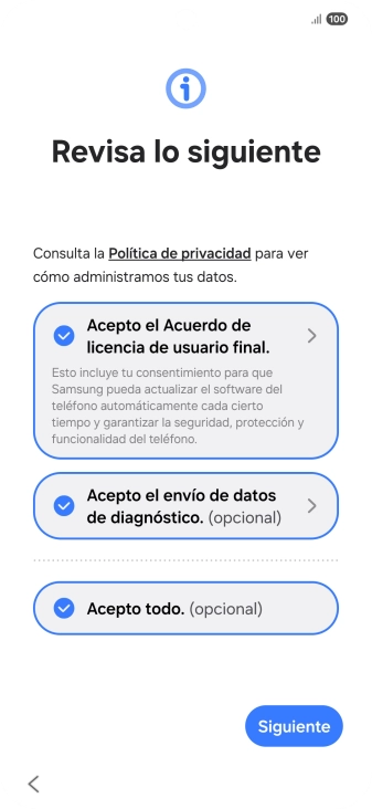 Pulsa Siguiente. Pulsa Siguiente.