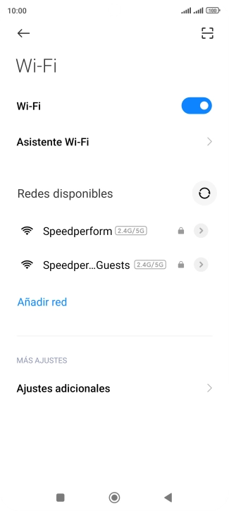 Pulsa la red wifi deseada. Pulsa la red wifi deseada.