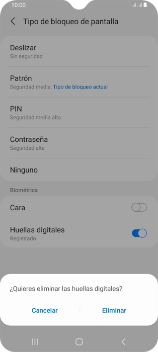 Pulsa Eliminar. Pulsa Eliminar.