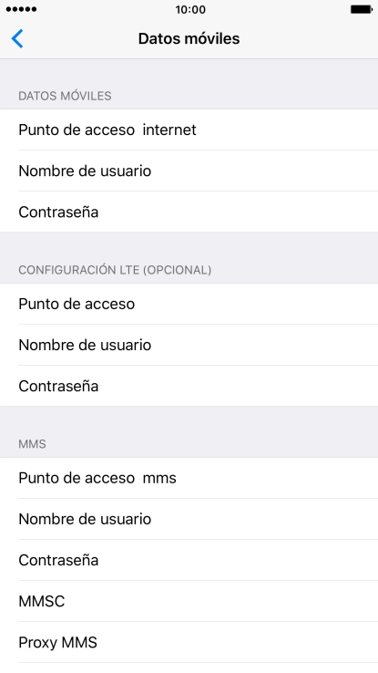 Pulsa Punto de acceso e introduce airtelwap.es. Pulsa Punto de acceso e introduce airtelwap.es.