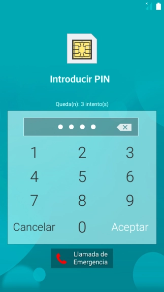 Si lo solicita el teléfono, introduce el código PIN y pulsa Aceptar. Si lo solicita el teléfono, introduce el código PIN y pulsa Aceptar.