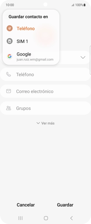Pulsa Teléfono.