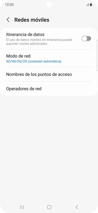 Pulsa Operadores de red.