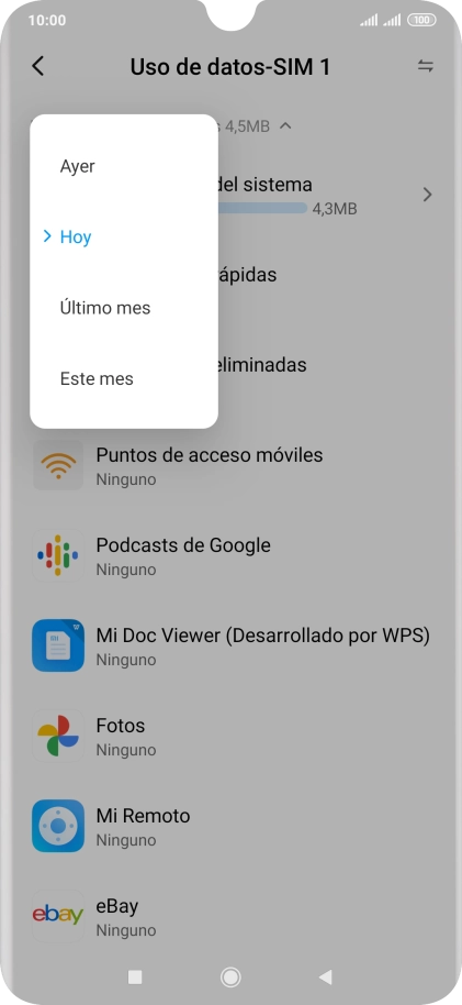 Pulsa el ajuste deseado. Pulsa el ajuste deseado.