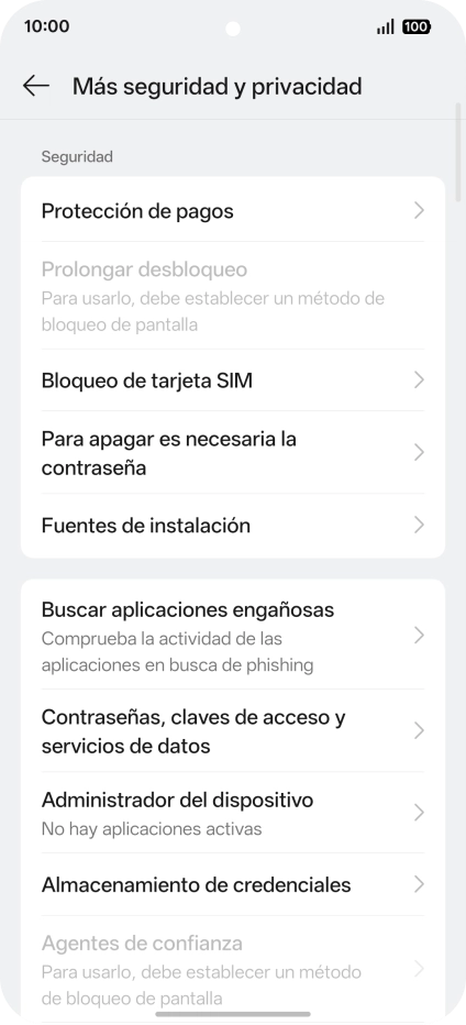 Pulsa Bloqueo de tarjeta SIM. Pulsa Bloqueo de tarjeta SIM.