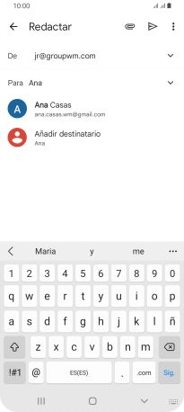 Pulsa el contacto deseado. Pulsa el contacto deseado.