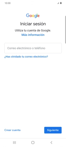 Si no tienes una cuenta de Google, pulsa Crear cuenta y sigue las indicaciones de la pantalla para ver cómo crear una cuenta nueva. Si no tienes una cuenta de Google, pulsa Crear cuenta y sigue las indicaciones de la pantalla para ver cómo crear una cuenta nueva.