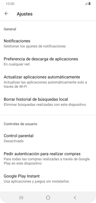 Pulsa Actualizar aplicaciones automáticamente. Pulsa Actualizar aplicaciones automáticamente.