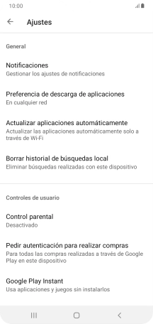 Pulsa Actualizar aplicaciones automáticamente. Pulsa Actualizar aplicaciones automáticamente.