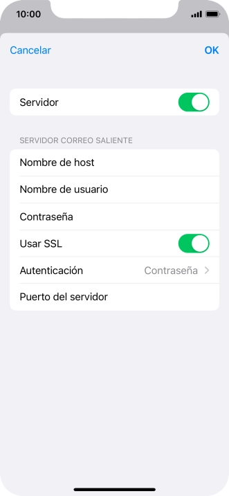 Pulsa el indicador junto a 
