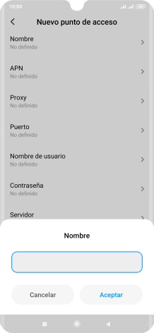 Introduce Vodafone Internet y pulsa Aceptar. Introduce Vodafone Internet y pulsa Aceptar.