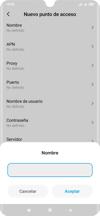 Introduce Vodafone Internet y pulsa Aceptar. Introduce Vodafone Internet y pulsa Aceptar.