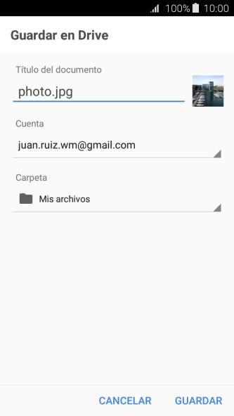 Pulsa GUARDAR.
