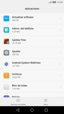 Pulsa la app deseada.