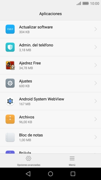 Pulsa la app deseada.
