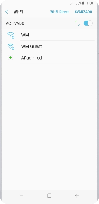 Pulsa la red wifi deseada.