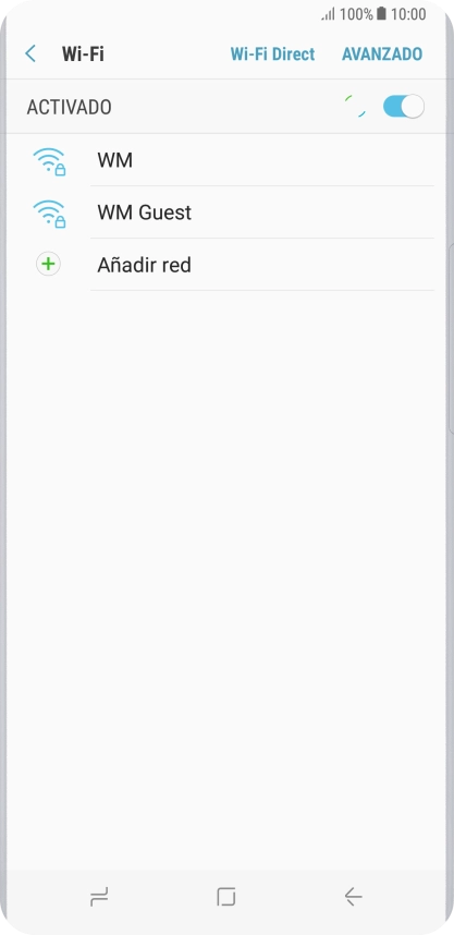 Pulsa la red wifi deseada.