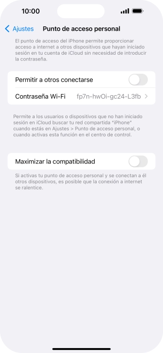 Pulsa Contraseña Wi-Fi e introduce una contraseña. Pulsa Contraseña Wi-Fi e introduce una contraseña.
