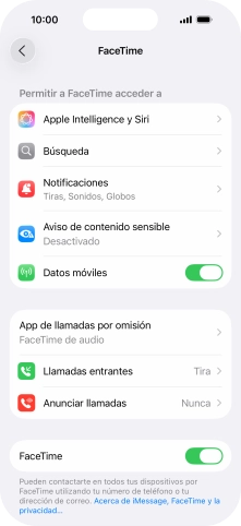 Pulsa el indicador junto a 