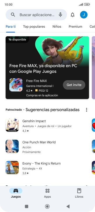 Pulsa el icono de perfil. Pulsa el icono de perfil.