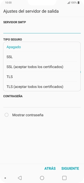 Pulsa Apagado para desactivar la función. Pulsa Apagado para desactivar la función.