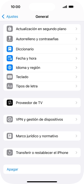 Pulsa Fecha y hora.