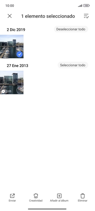 Pulsa el icono de seleccionar todo. Pulsa el icono de seleccionar todo.