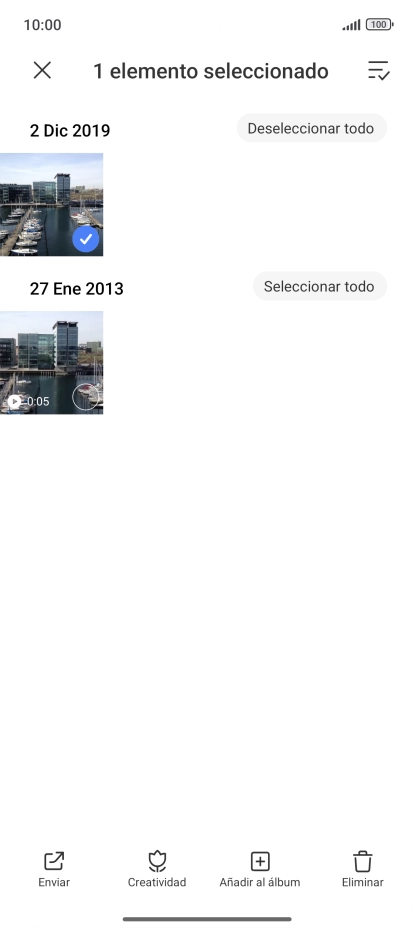 Pulsa el icono de seleccionar todo. Pulsa el icono de seleccionar todo.