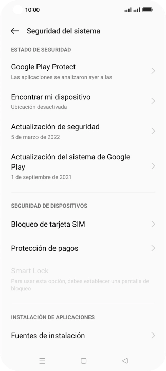 Pulsa Bloqueo de tarjeta SIM. Pulsa Bloqueo de tarjeta SIM.