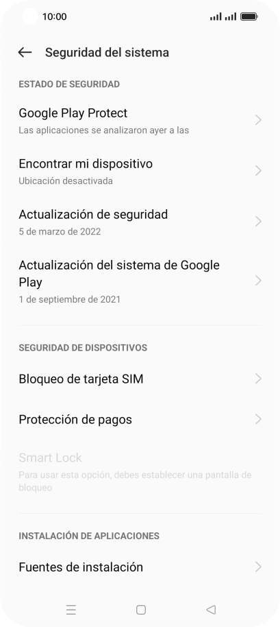 Pulsa Bloqueo de tarjeta SIM. Pulsa Bloqueo de tarjeta SIM.