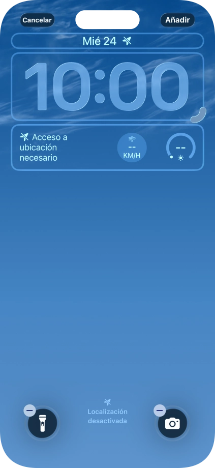 Si deseas personalizar la vista de la fecha en la pantalla de bloqueo, pulsa el widget de la fecha y sigue las indicaciones de la pantalla para seleccionar la vista de widgets deseada. Si deseas personalizar la vista de la fecha en la pantalla de bloqueo, pulsa el widget de la fecha y sigue las indicaciones de la pantalla para seleccionar la vista de widgets deseada.