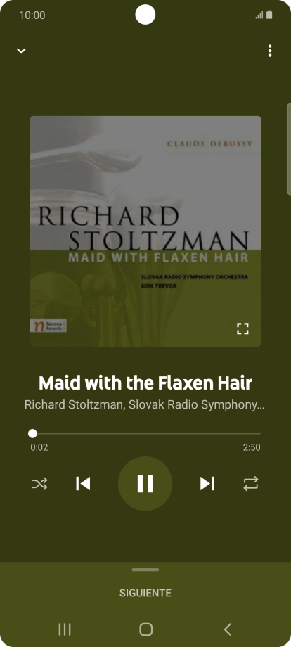 Pulsa la flecha hacia la derecha para ir al archivo de música siguiente. Pulsa la flecha hacia la derecha para ir al archivo de música siguiente.