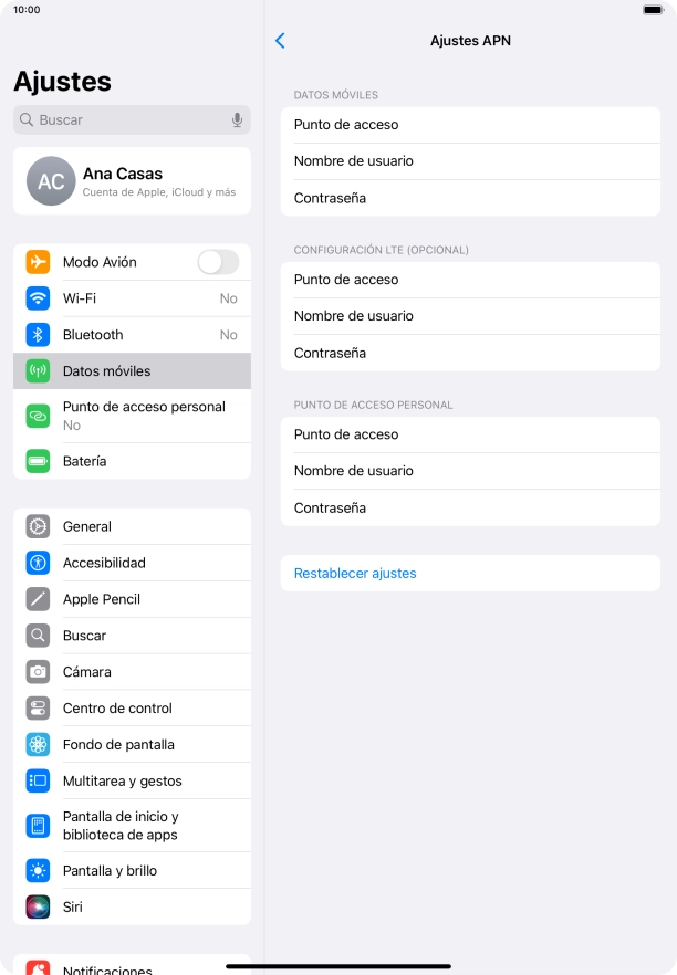 Pulsa Punto de acceso e introduce airtelwap.es. Pulsa Punto de acceso e introduce airtelwap.es.
