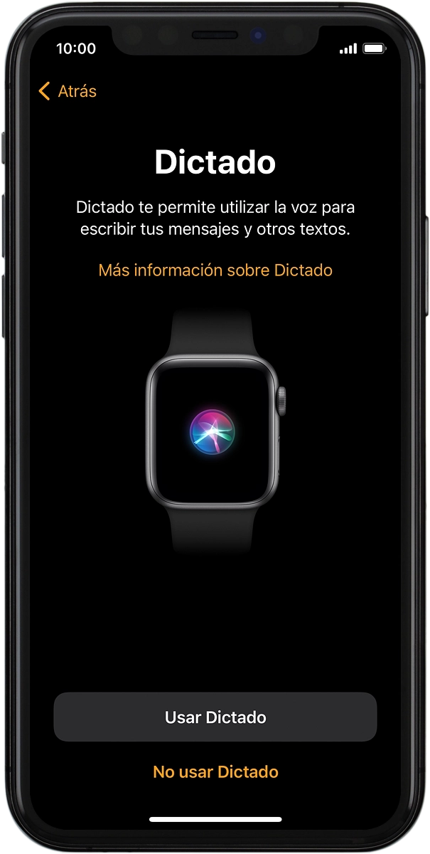 En el teléfono: Pulsa el ajuste deseado para activar o desactivar la función. Si activas la función, sigue las indicaciones de la pantalla para seleccionar los ajustes de Siri y configurar la función.