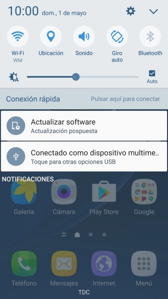 Pulsa el icono de ajustes. Pulsa el icono de ajustes.