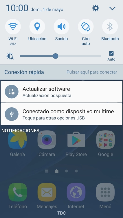 Pulsa el icono de ajustes. Pulsa el icono de ajustes.