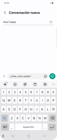 Crea un nuevo mensaje y escribe el texto deseado. Crea un nuevo mensaje y escribe el texto deseado.