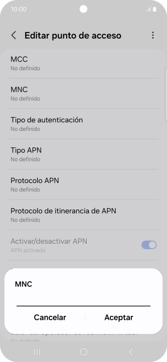 Introduce 01 y pulsa Aceptar. Introduce 01 y pulsa Aceptar.