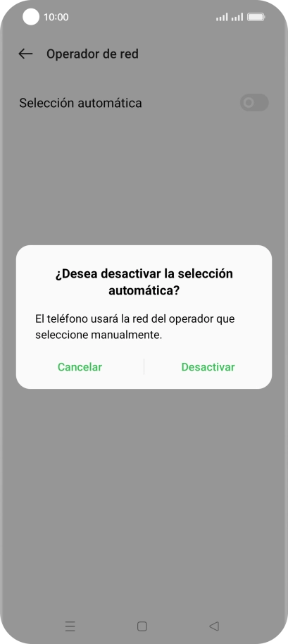 Pulsa Desactivar. Pulsa Desactivar.
