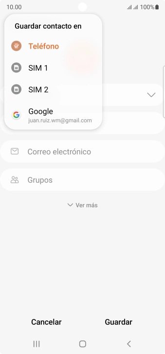 Pulsa Teléfono.