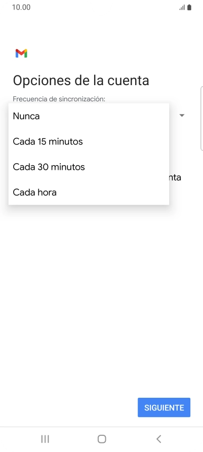 Pulsa el ajuste deseado. Pulsa el ajuste deseado.