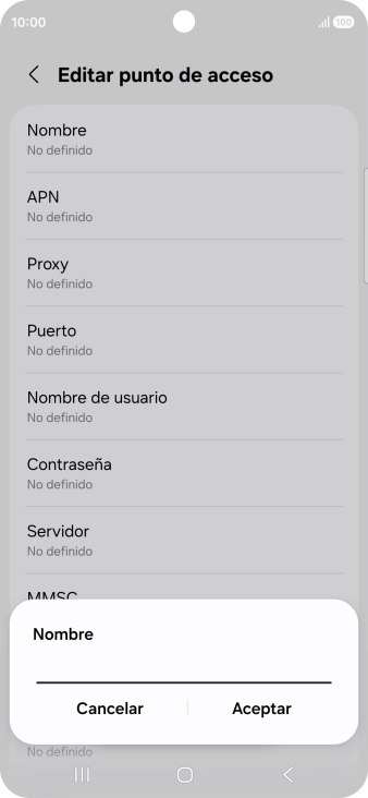 Introduce Vodafone Internet y pulsa Aceptar. Introduce Vodafone Internet y pulsa Aceptar.
