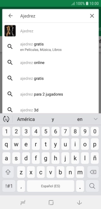 Introduce el nombre del tema o de la app y pulsa el icono de búsqueda.