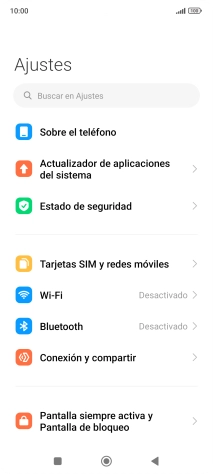 Pulsa Conexión y compartir. Pulsa Conexión y compartir.