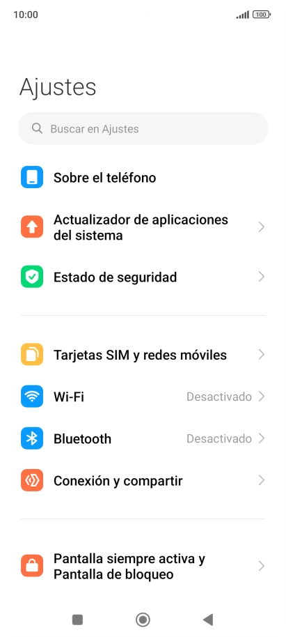 Pulsa Conexión y compartir. Pulsa Conexión y compartir.