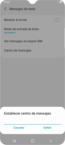 Introduce +34607003110 y pulsa Definir. Introduce +34607003110 y pulsa Definir.