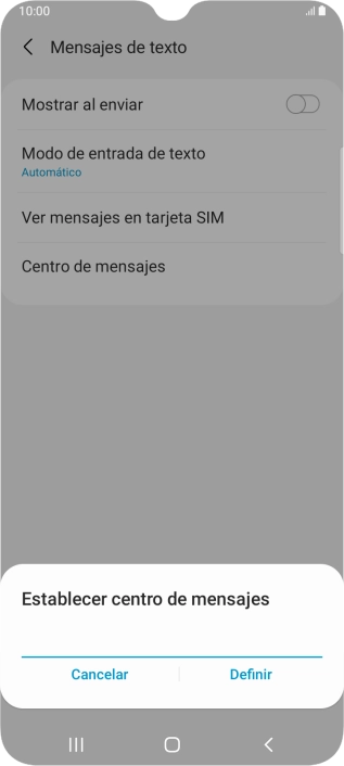 Introduce +34607003110 y pulsa Definir. Introduce +34607003110 y pulsa Definir.