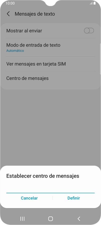 Introduce +34607003110 y pulsa Definir. Introduce +34607003110 y pulsa Definir.