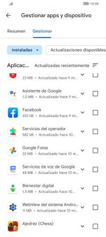 Pulsa la app deseada.